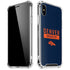 NFL Denver Broncos Blue Performance Series iPhone XS Max Clear Case